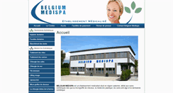 Desktop Screenshot of medispa-belgique.com